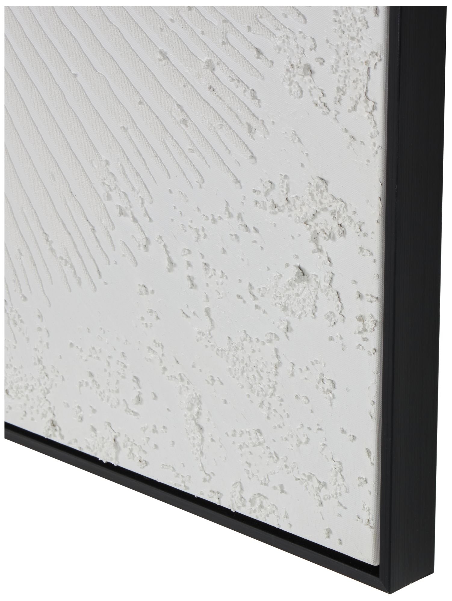 Image 3 White Canvas Modern Framed Wall Art, 40" x 2" x 40" more views