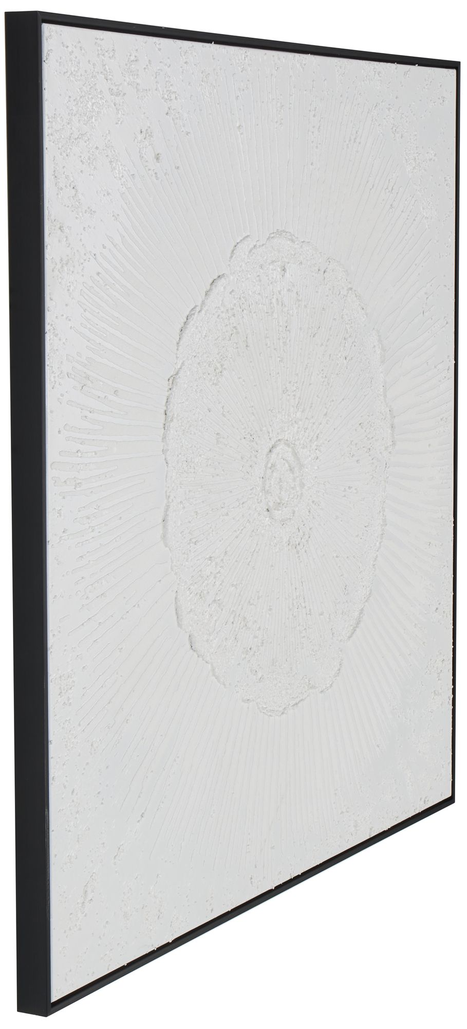 Image 6 White Canvas Modern Framed Wall Art, 40" x 2" x 40" more views