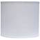White Canvas True Drum Lamp Shade 12x 12 x 10 (Spider)