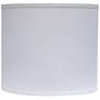 White Canvas True Drum Lamp Shade 12x 12 x 10 (Spider)