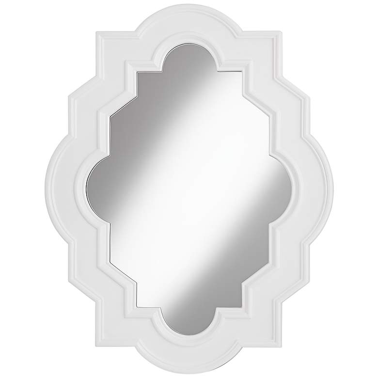 Image 1 White Casbah 45" High Decorative Wall Mirror