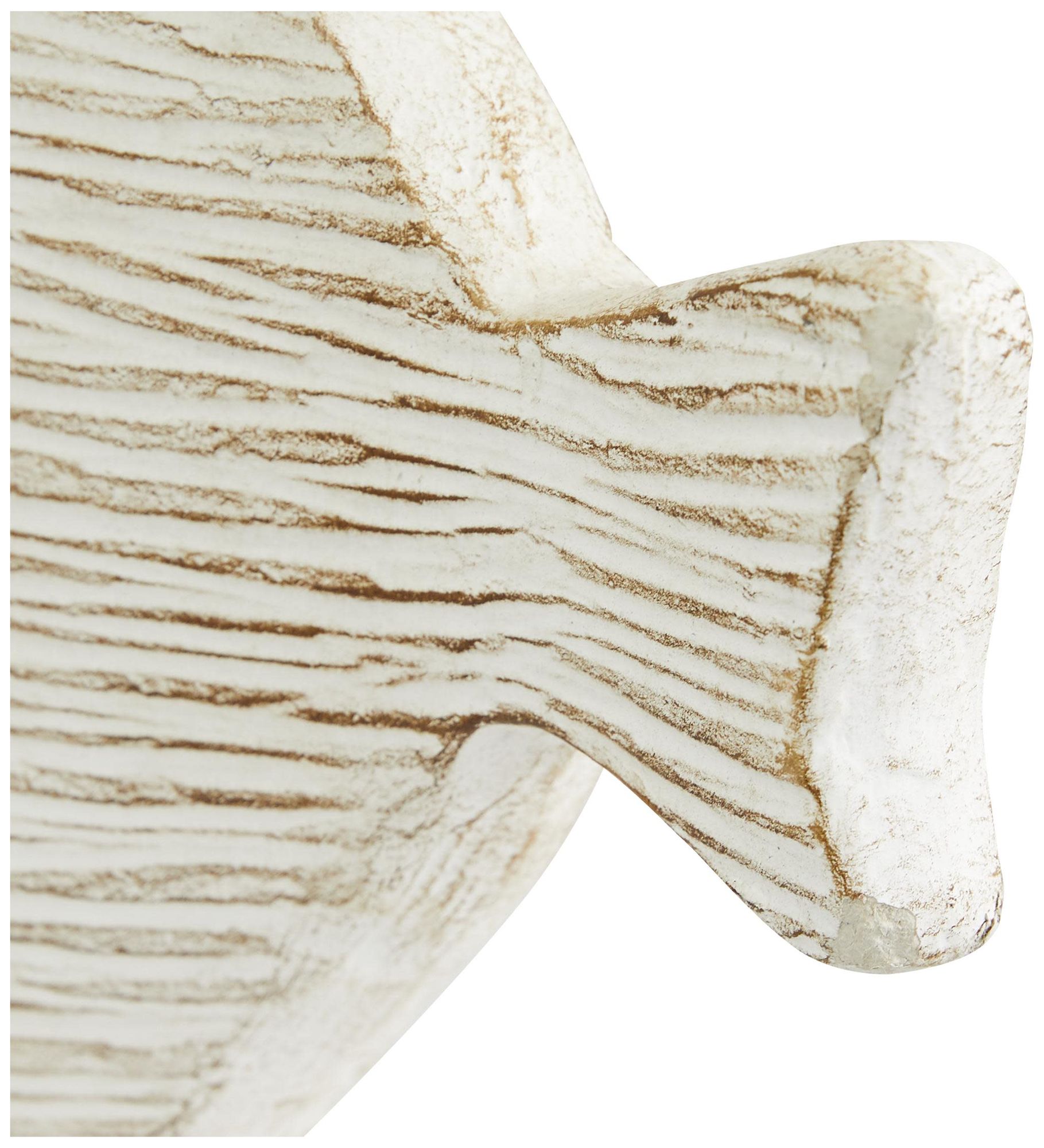 Image 4 White Ceramic Coastal Sculpture, S/2 13", 9"H more views