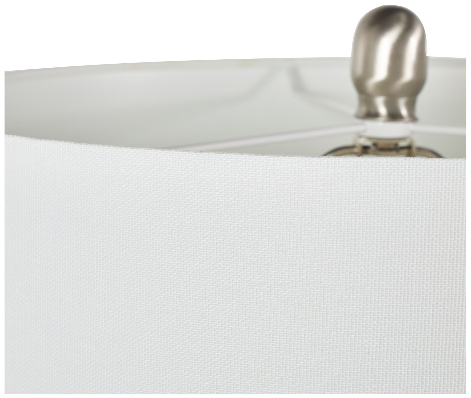 Image 4 White Ceramic Coastal Table Lamp, 15" x 15" x 27" more views