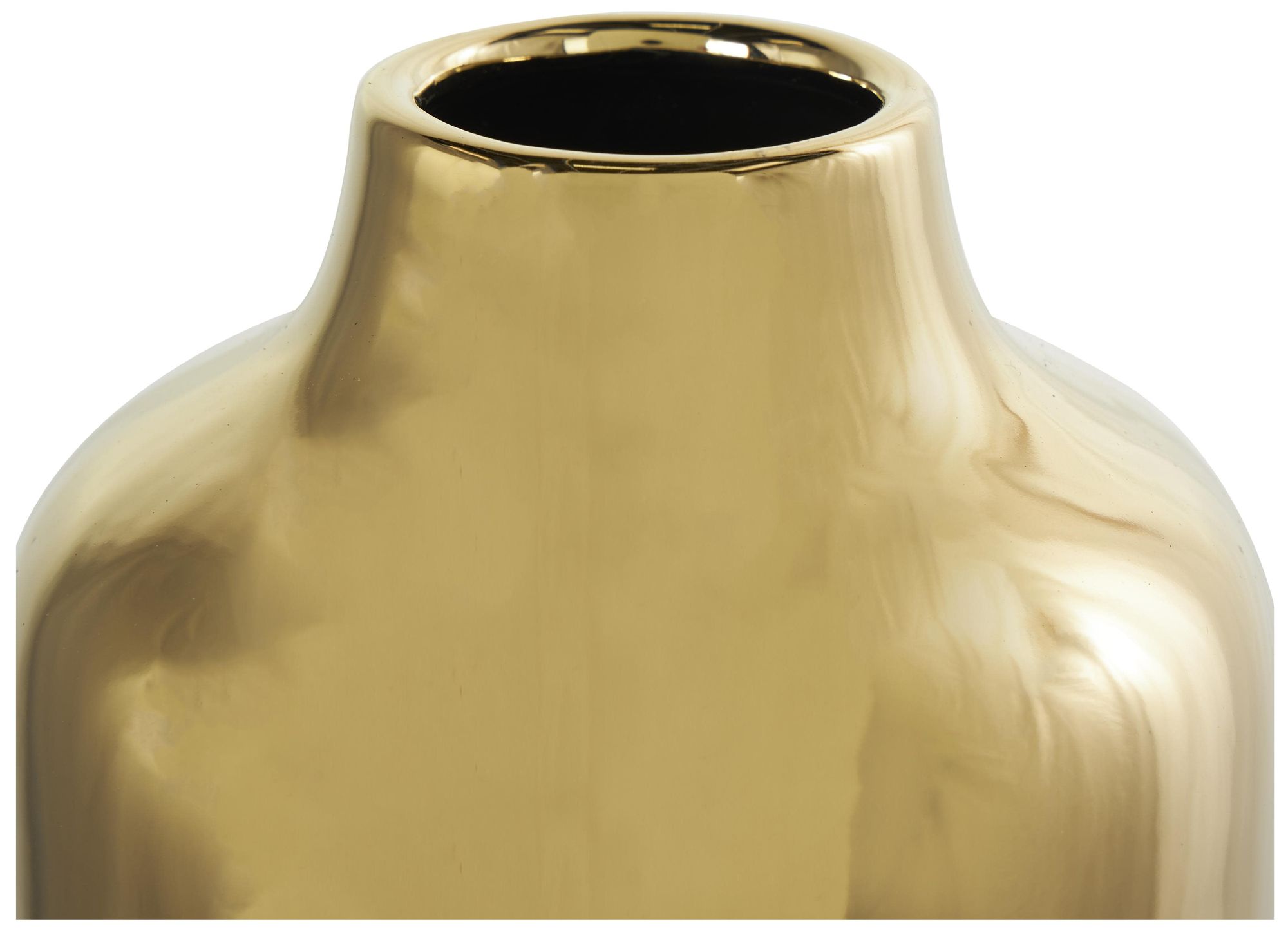 Image 4 White Ceramic Contemporary Vase, 5" x 5" x 14" more views