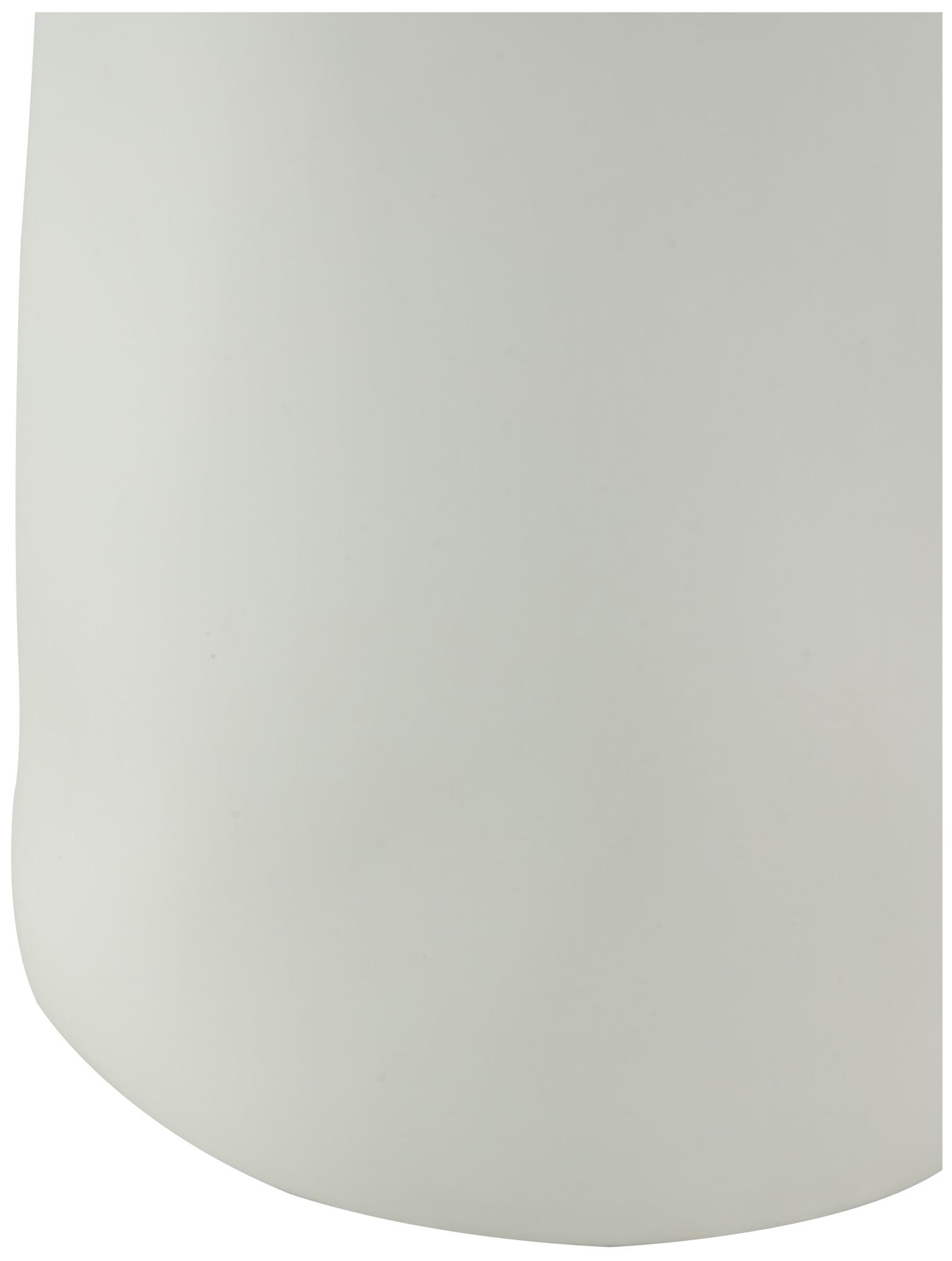 Image 3 White Ceramic Contemporary Vase, 6" x 6" x 12" more views