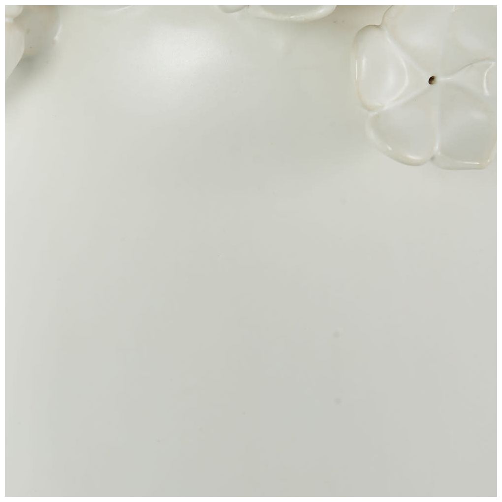 White Ceramic Contemporary Vase, 6" x 6" x 12"