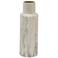 White Ceramic Contemporary Vase, 8" x 7" x 21"