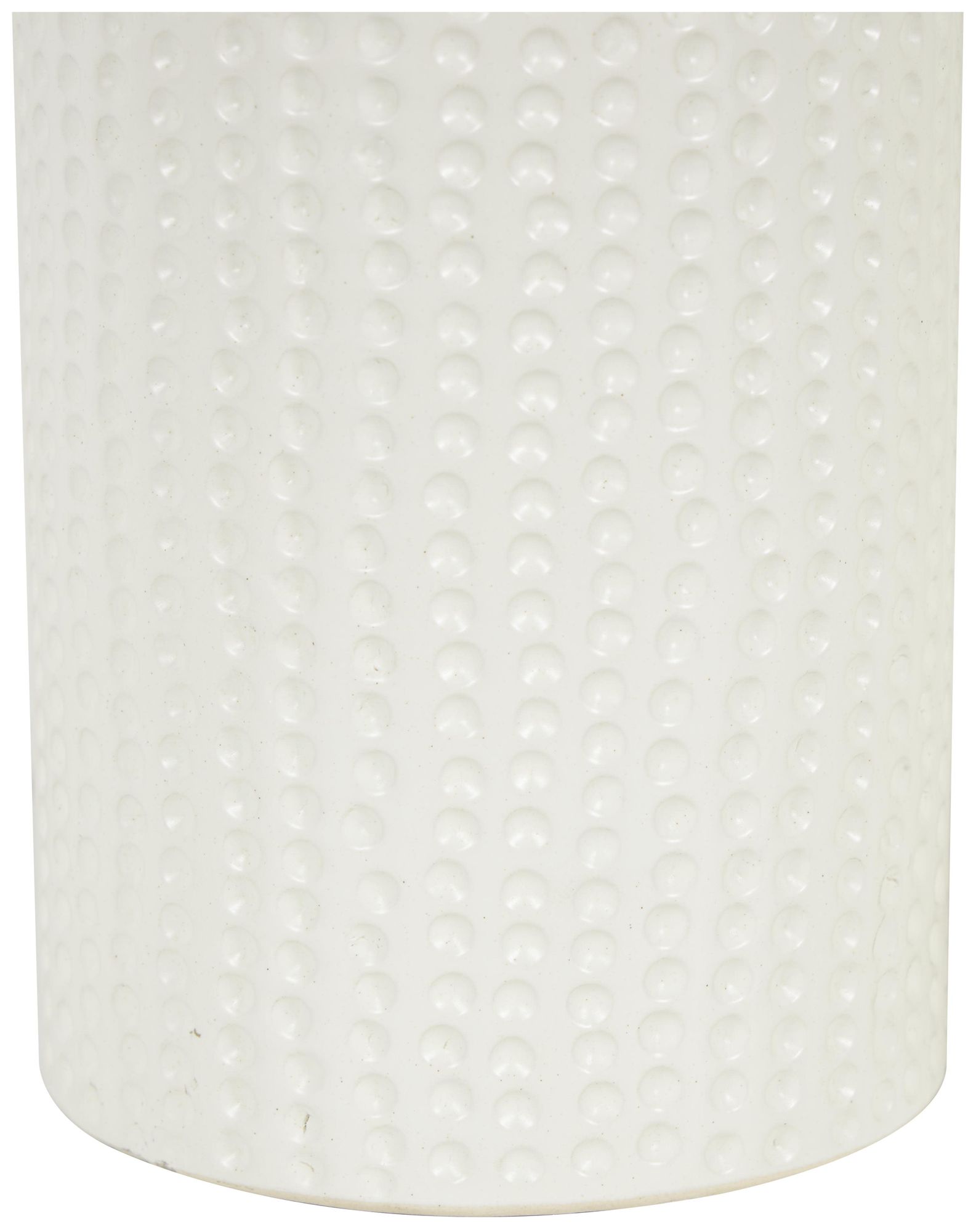 Image 4 White Ceramic Glam Candle Holder, S/2 12", 9"H more views