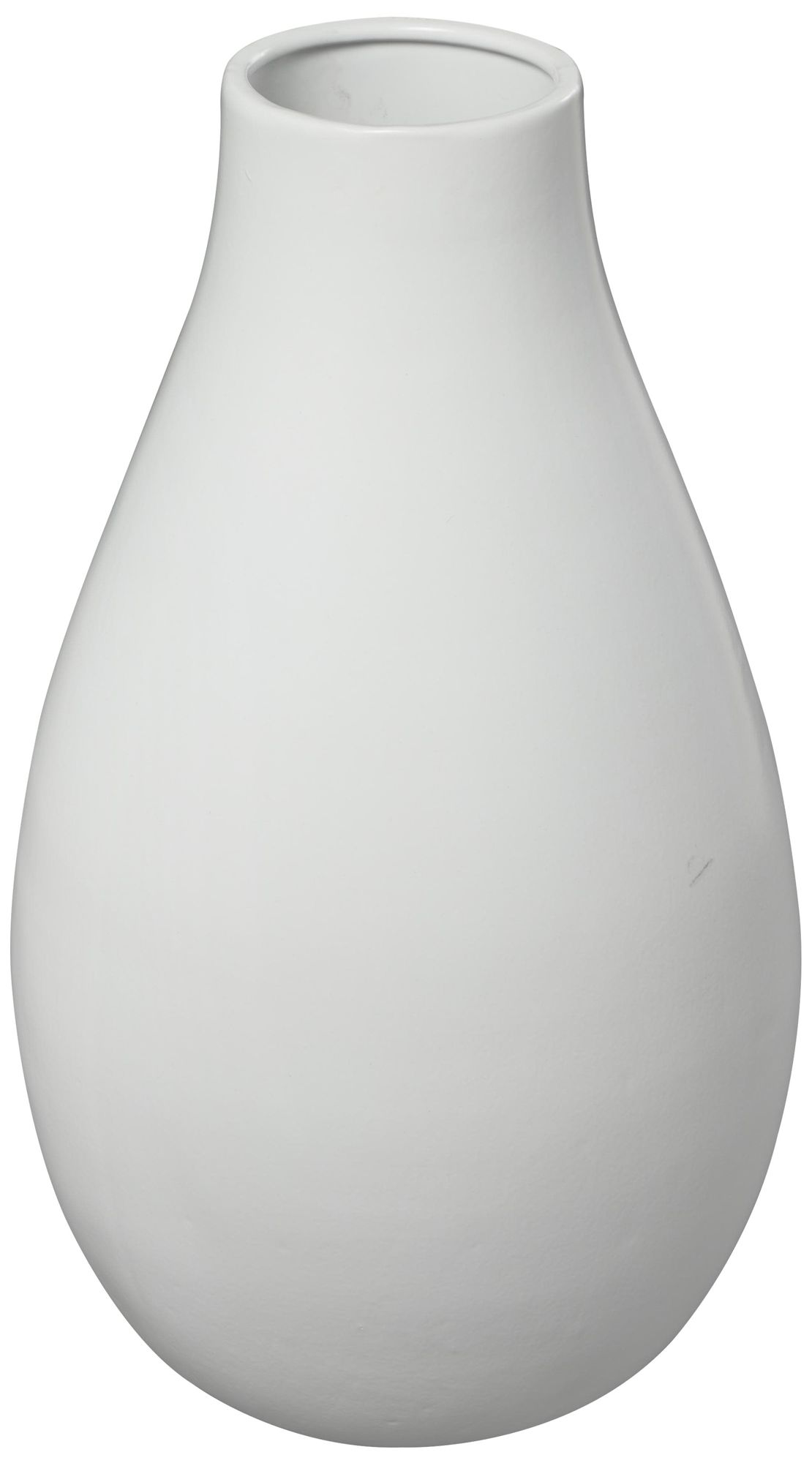 Image 4 White Ceramic Modern Vase, 12" x 12" x 20" more views