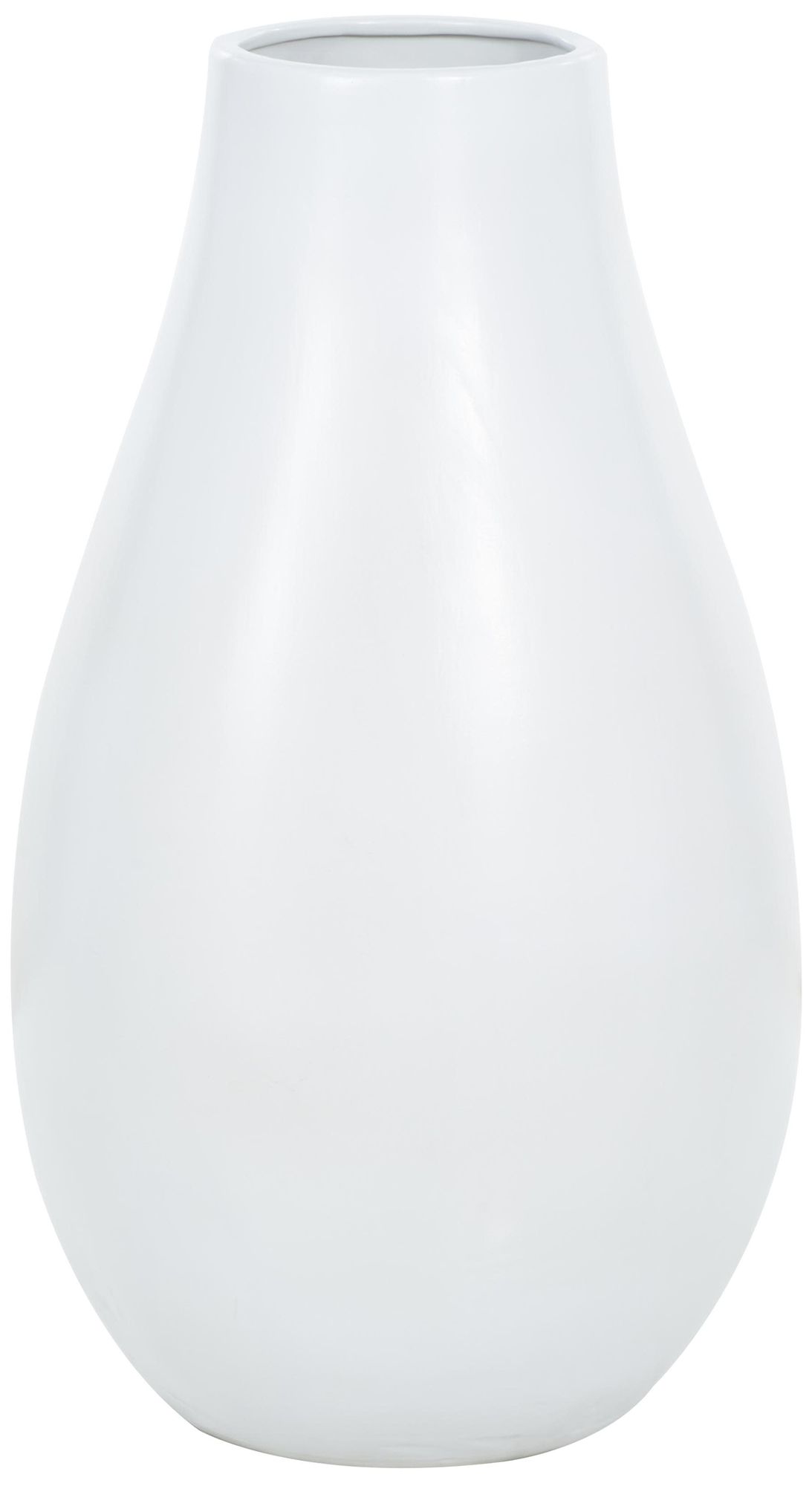 Image 2 White Ceramic Modern Vase, 16" x 16" x 28"