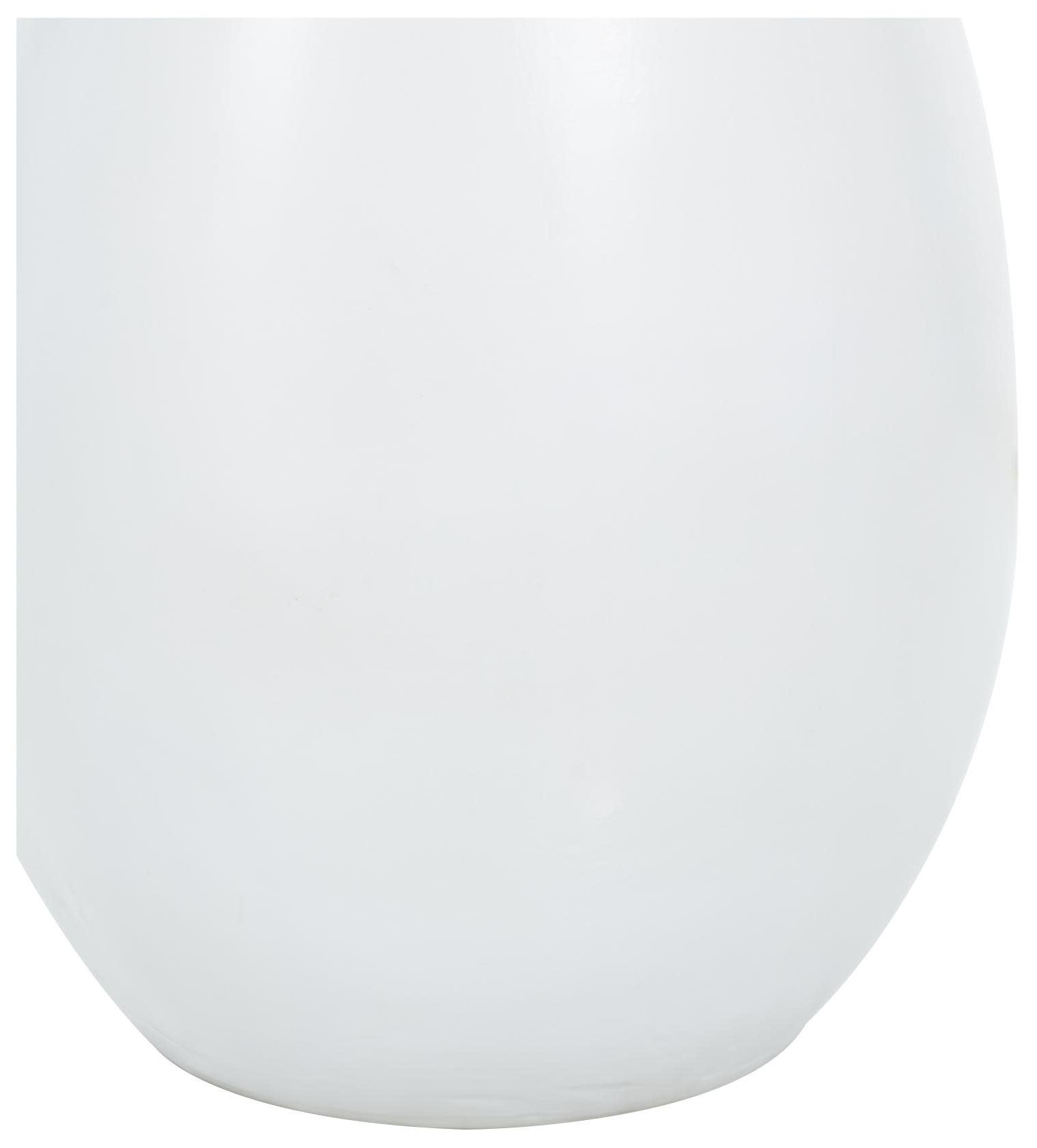 Image 4 White Ceramic Modern Vase, 16" x 16" x 28" more views