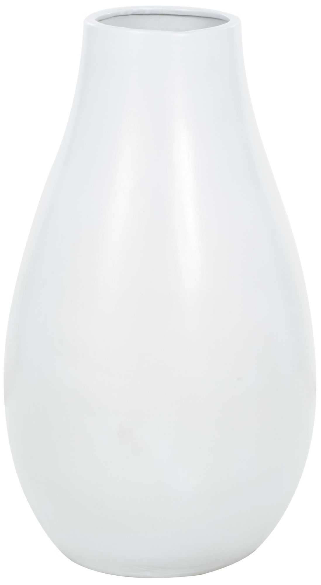 Image 6 White Ceramic Modern Vase, 16" x 16" x 28" more views