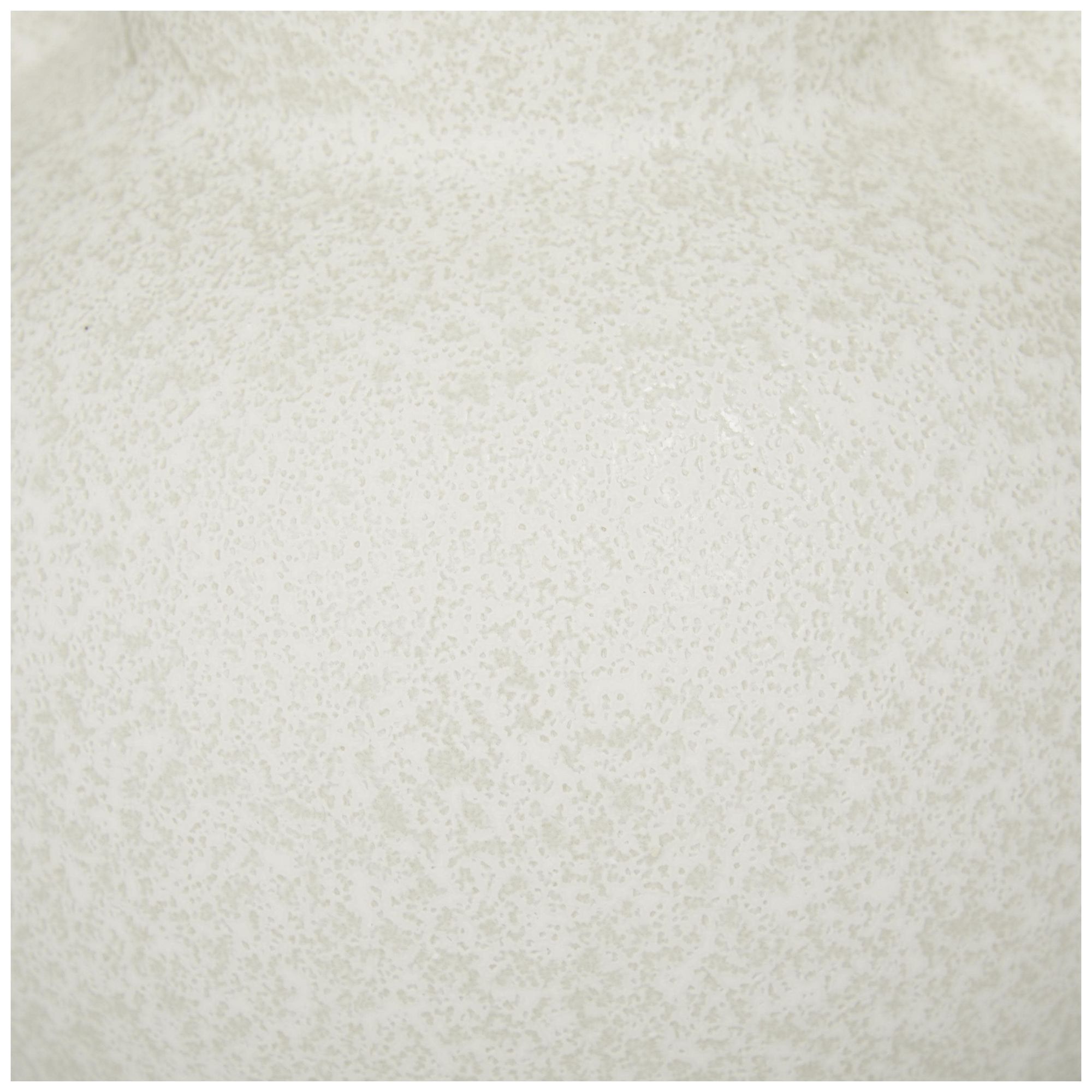 Image 4 White Ceramic Modern Vase, 8" x 8" x 11" more views