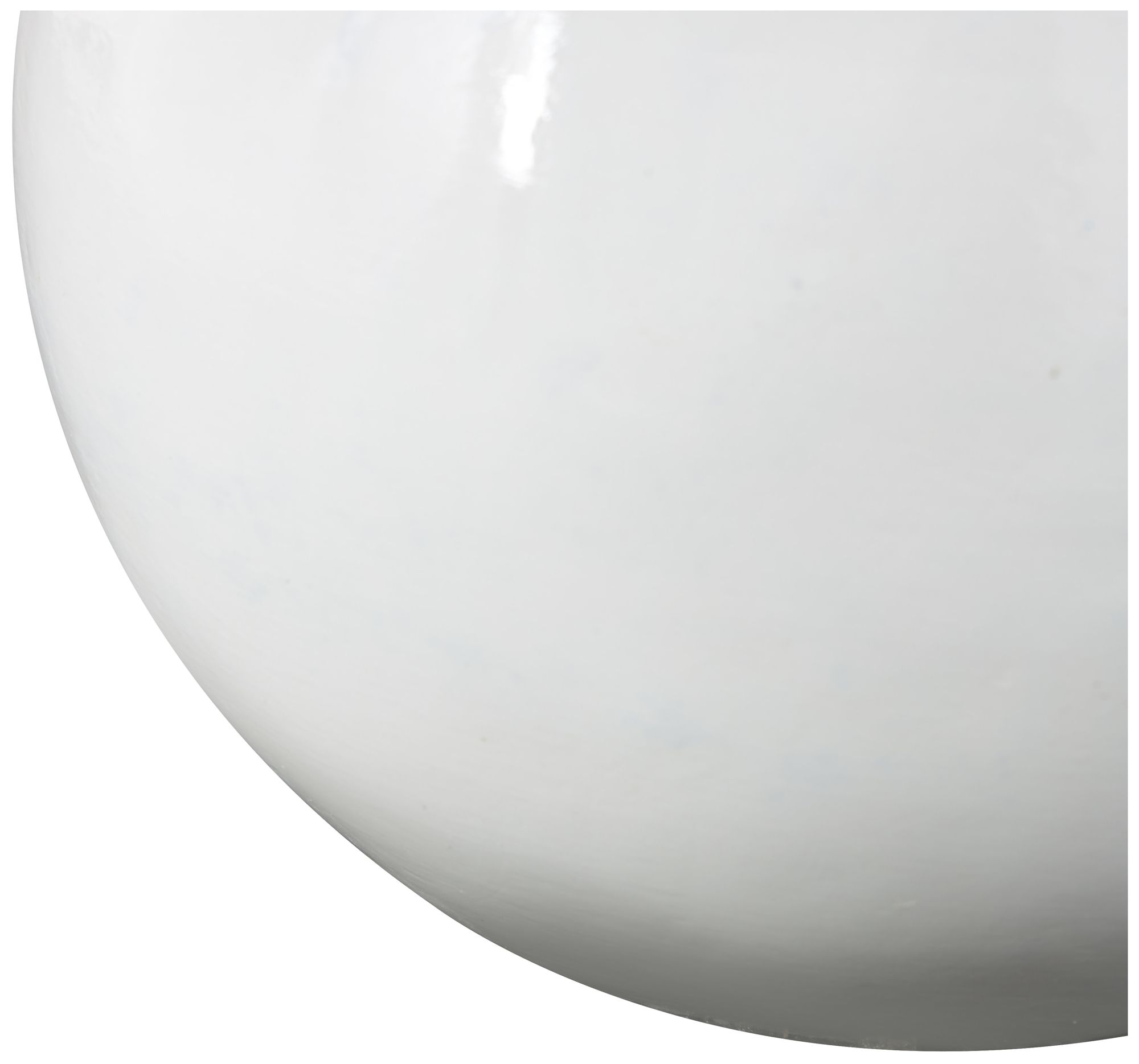 Image 4 White Ceramic Modern Vase, 9" x 9" x 11" more views