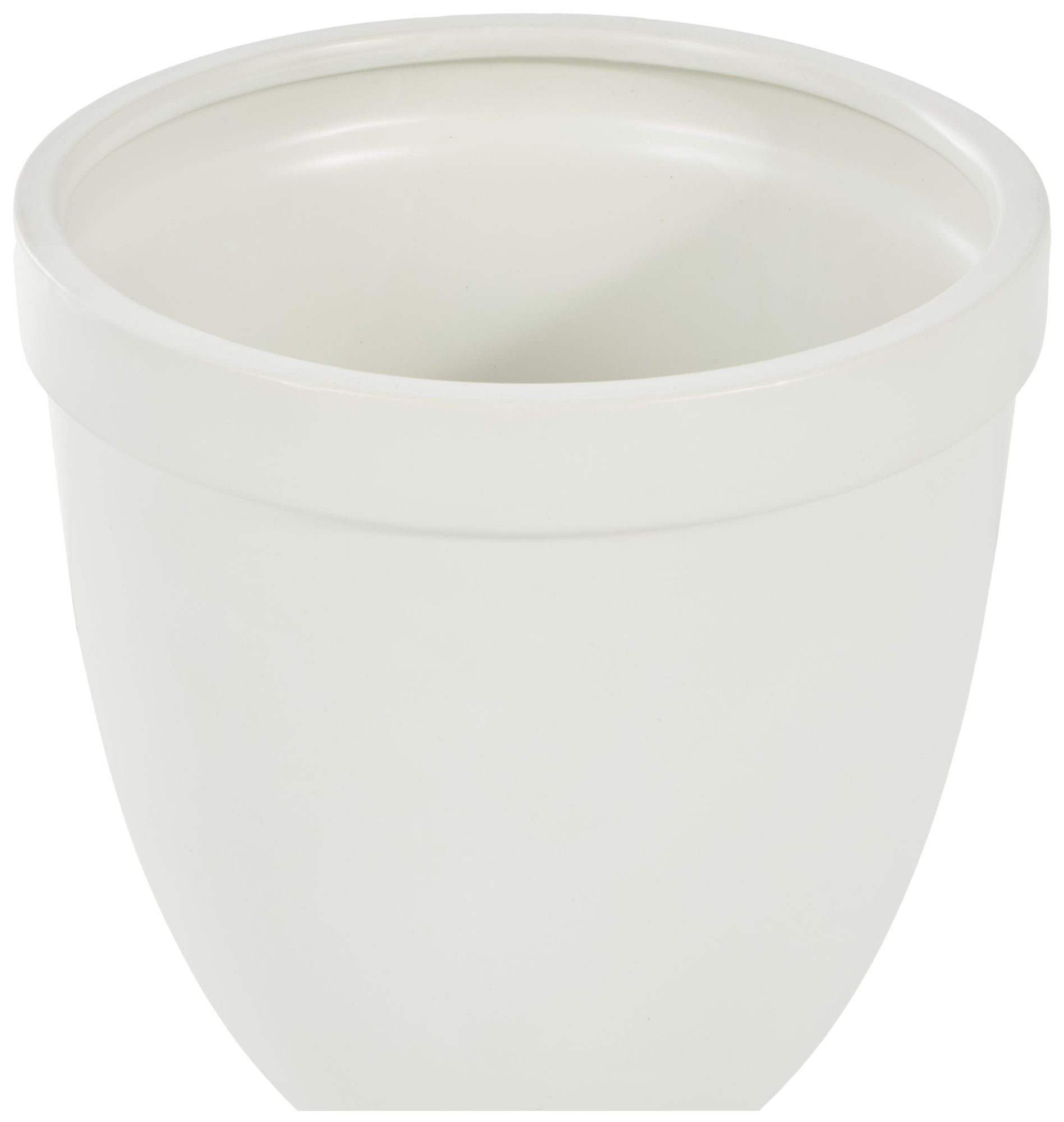 Image 4 White Ceramic Traditional Decorative Jars, 10" x 10" x 22" more views