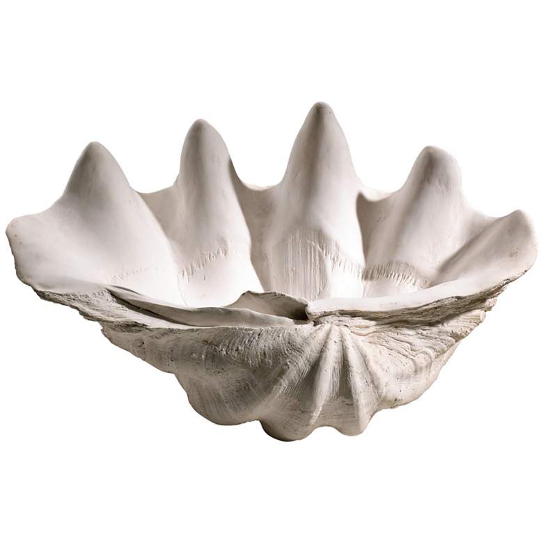 Image 1 White Clam Shell Decorative Bowl