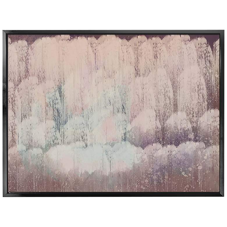 Image 1 White Clouds 41 3/4 inch Wide Framed Canvas Wall Art
