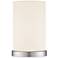 White Cylinder 10 1/2"H Accent Table Lamp by 360 Lighting