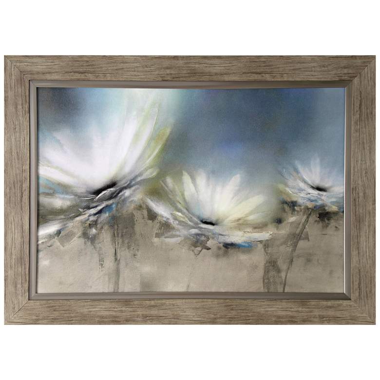Image 1 White Daisy 44 inch Wide Textured and Framed Print Wall Art
