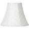 White Diamond Pattern Bell Lamp Shade 3x6x5 (Clip-On)