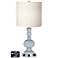 White Drum Apothecary Lamp - 2 Outlets and 2 USBs in Take Five