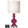 White Drum Apothecary Lamp - 2 Outlets and 2 USBs in Vivacious
