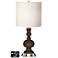 White Drum Apothecary Lamp - 2 Outlets and USB in Carafe