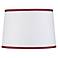 White Drum with Red Trim Shade 14x16x11 (Spider)