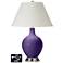 White Empire 2-Light Lamp - 2 Outlets and USB in Izmir Purple