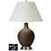White Empire 2-Light Table Lamp - 2 Outlets and USB in Carafe