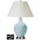White Empire 2-Light Table Lamp - 2 Outlets and USB in Vast Sky