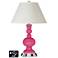 White Empire Apothecary Lamp - 2 Outlets and USB in Blossom Pink