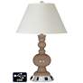 White Empire Apothecary Lamp - 2 Outlets and USB in Mocha