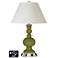 White Empire Apothecary Lamp - 2 Outlets and USB in Rural Green