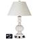 White Empire Apothecary Lamp - Outlets and USBs in Smart White