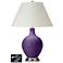 White Empire Table Lamp - 2 Outlets and USB in Acai
