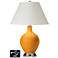 White Empire Table Lamp - 2 Outlets and USB in Carnival