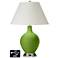 White Empire Table Lamp - 2 Outlets and USB in Gecko