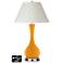 White Empire Vase Table Lamp - 2 Outlets and 2 USBs in Carnival