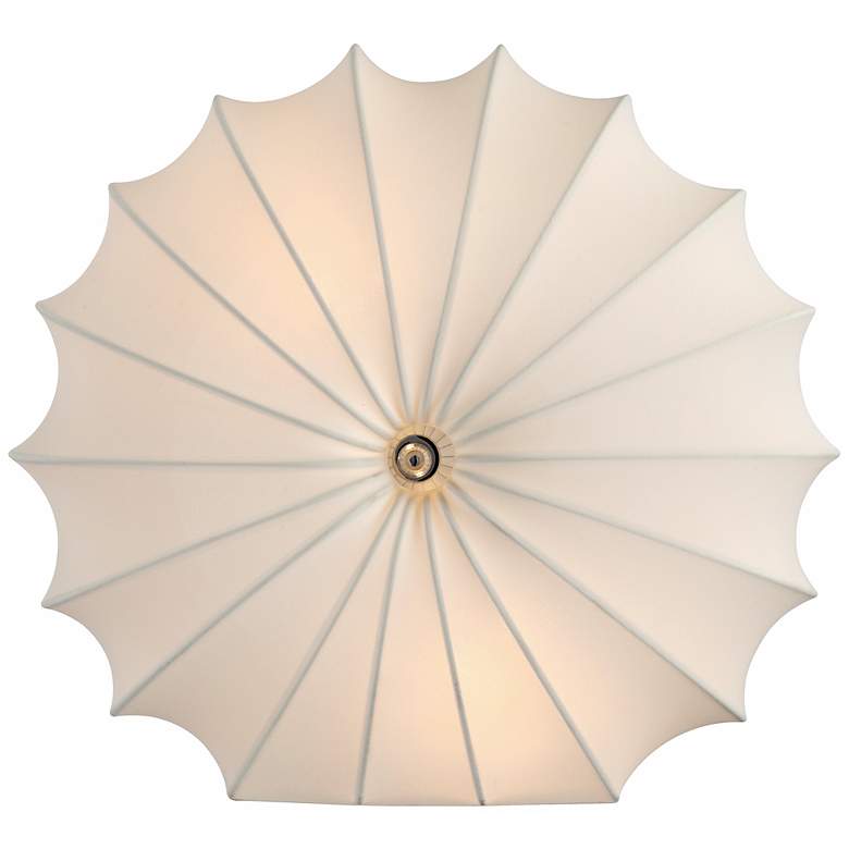 Image 1 White Fabric Parachute Accent Table Lamp