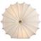 White Fabric Parachute Accent Table Lamp