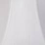 White Fabric Set of 2 Bell Lamp Shades 6x12x9 (Spider)