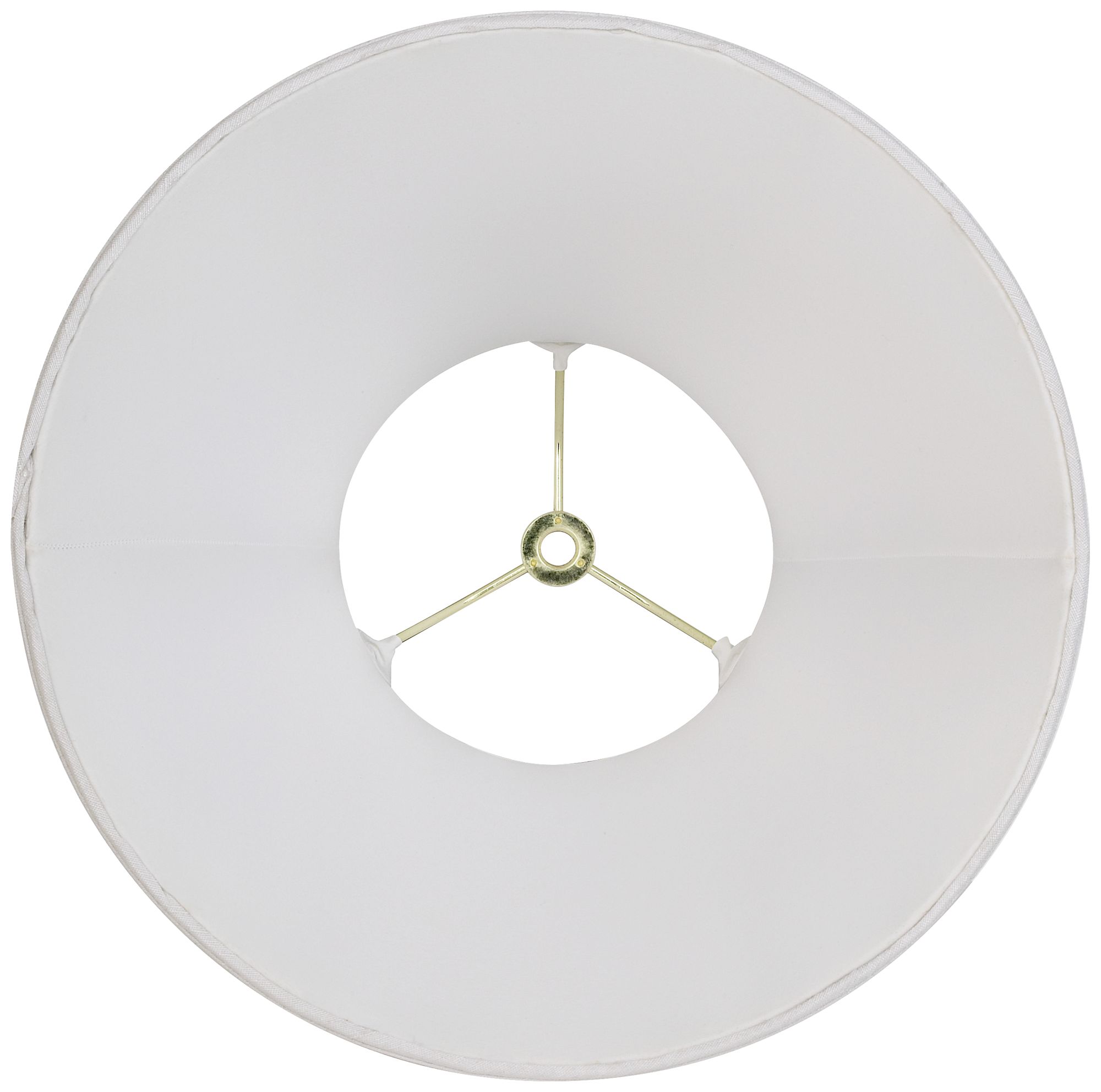 White Fabric Set of 2 Bell Lamp Shades 6x12x9 (Spider) 988G3 Lamps