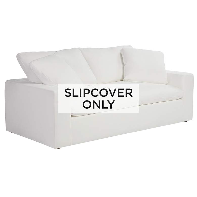 Image 1 White Fabric Slipcover for Peyton Pearl Collection Sofas
