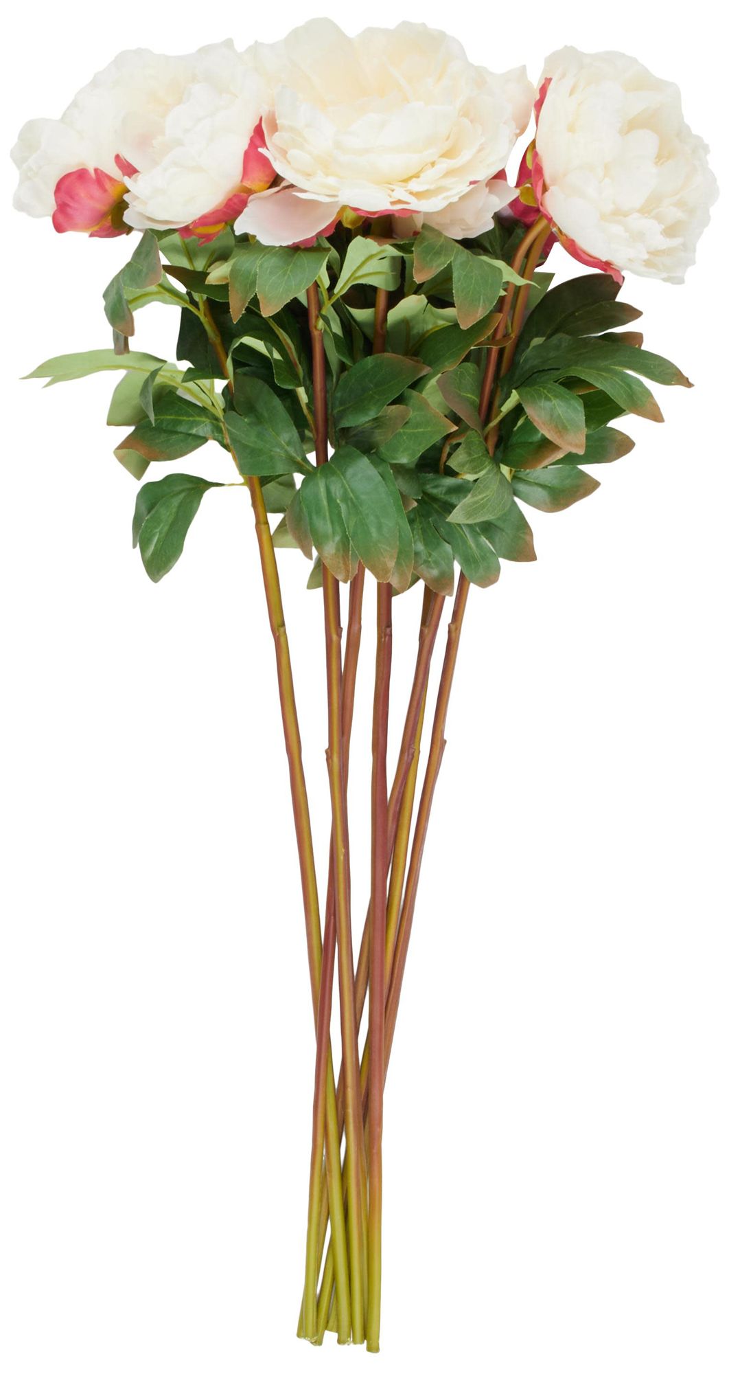 Image 5 White Faux Foliage Modern Artificial Flower Stem, S/8 31"H more views