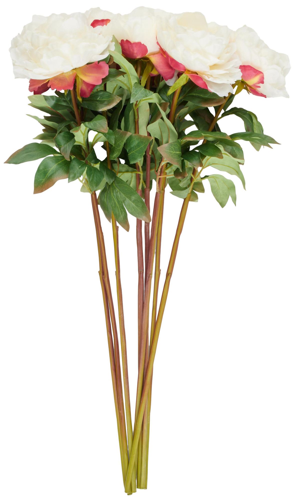 Image 6 White Faux Foliage Modern Artificial Flower Stem, S/8 31"H more views