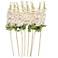 White Faux Foliage Modern Artificial Flower Stem, S/8 38"H