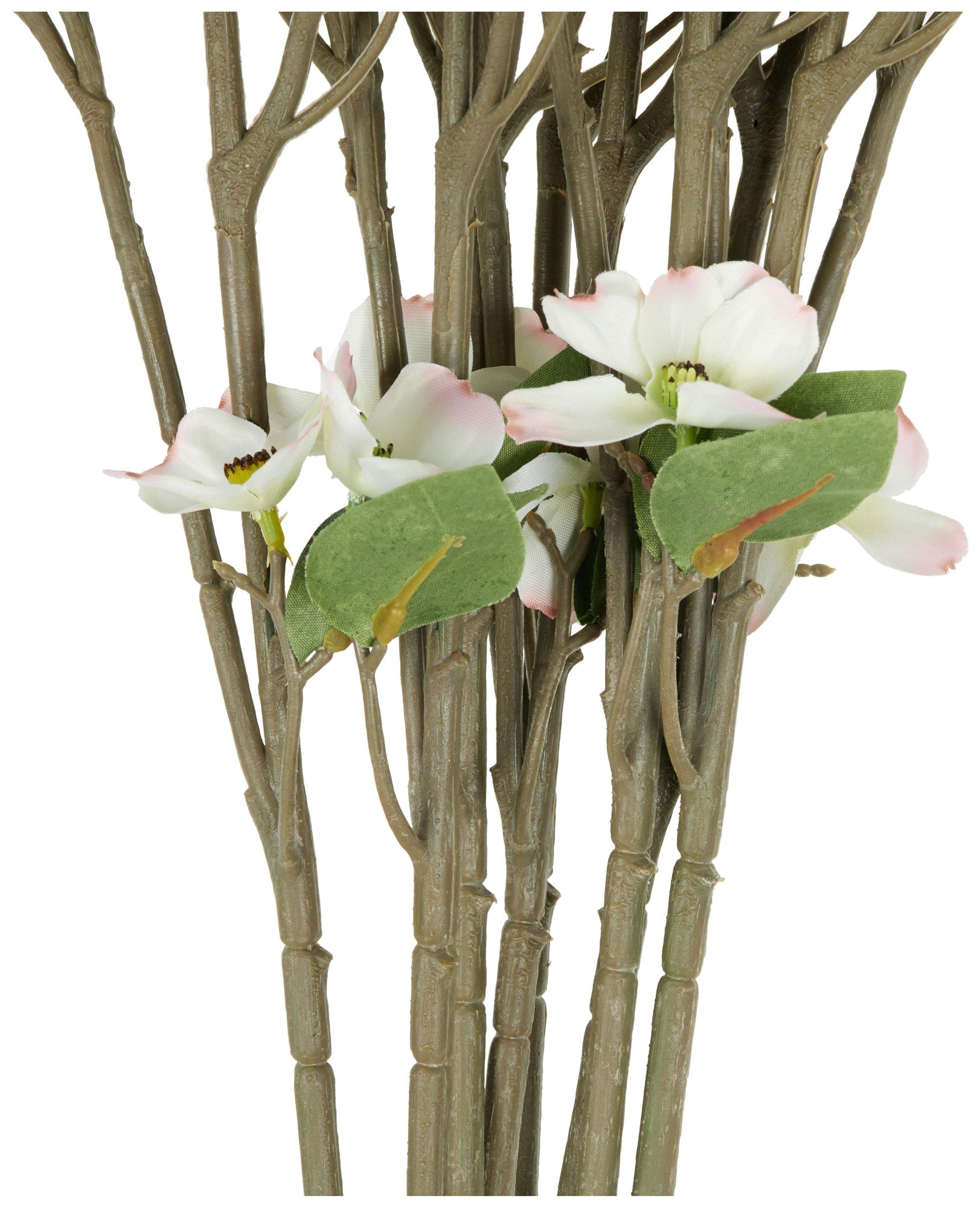 Image 3 White Faux Foliage Traditional Artificial Flower Stem, S/8 43"H more views