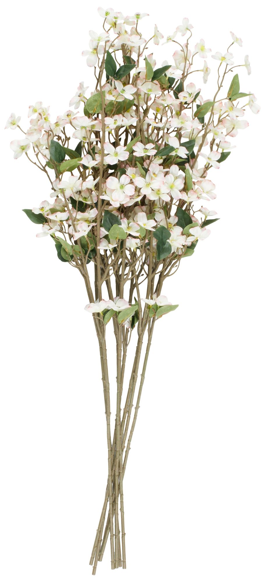 Image 5 White Faux Foliage Traditional Artificial Flower Stem, S/8 43"H more views