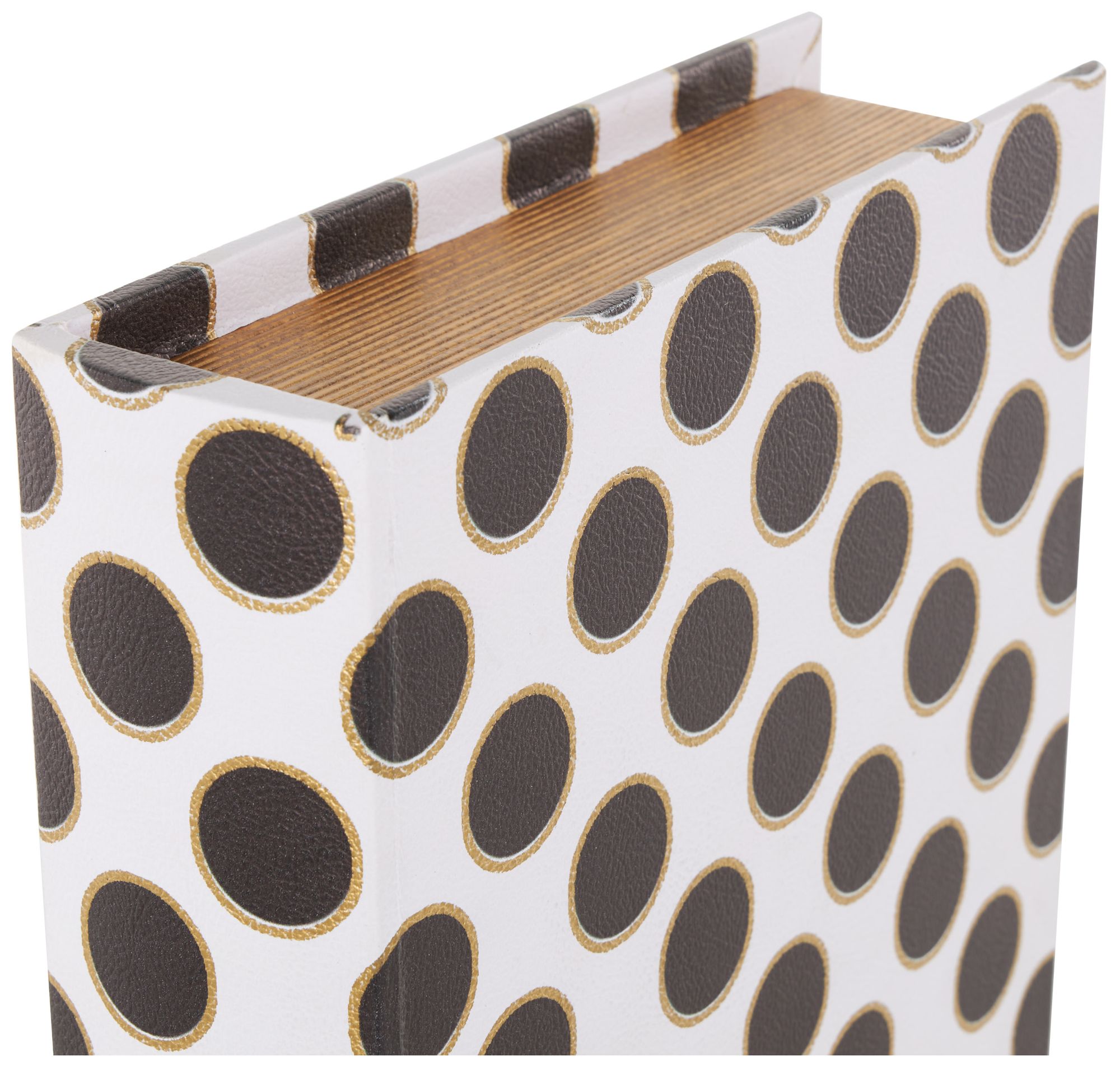 Image 4 White Faux Leather Modern Box, S/3 13", 11", 9"H more views